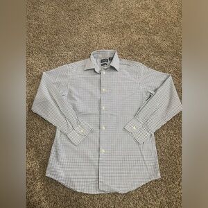 Chaps Kids Button Down Shirt - Blue Checkered